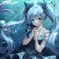 This is a pixiv picture whose title is 深海少女.