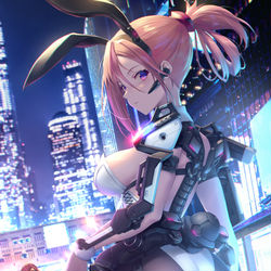 This is a pixiv picture whose title is パワード・バニー.