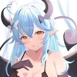 This is a pixiv picture whose title is サキュバスラミィ.