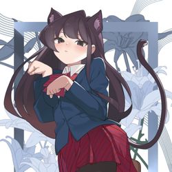 This is a pixiv picture whose title is 古見ネコ.