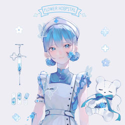 This is a pixiv picture whose title is Flower × Hospital.