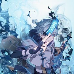 This is a pixiv picture whose title is Blue Exorcist.