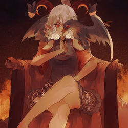 This is a pixiv picture whose title is the great evil.