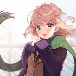 This is a pixiv picture whose title is 冬空.