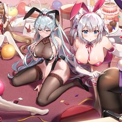 This is a pixiv picture whose title is 【お仕事】「ドラゴンとガールズ交響曲」.