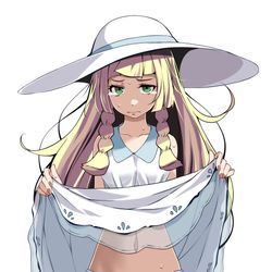 This is a pixiv picture whose title is リーリエ【リメイク版】.