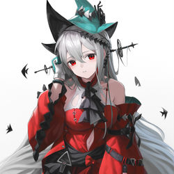 This is a pixiv picture whose title is 浊心斯卡蒂.