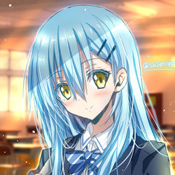 This is a pixiv picture whose title is 制服リムル様と智慧之王様.