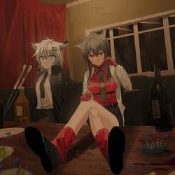 This is a pixiv picture whose title is 双狼まとめ.