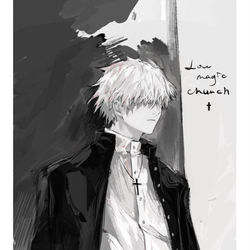 This is a pixiv picture whose title is 狼.