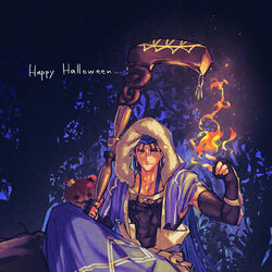 This is a pixiv picture whose title is ハッピーかは知らねえがハッピーハロウィン.