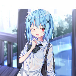This is a pixiv picture whose title is 制服小傘ちゃん.