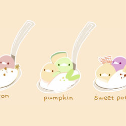 This is a pixiv picture whose title is 秋のワンスプーン.