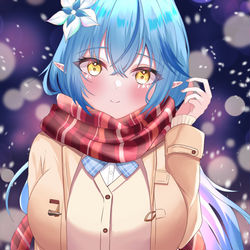 This is a pixiv picture whose title is 冬服冬花ちゃん.