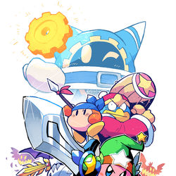 This is a pixiv picture whose title is 星のカービィWii 10周年.