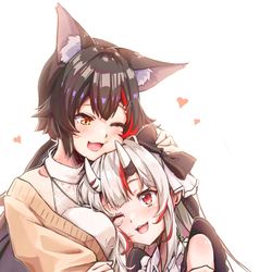This is a pixiv picture whose title is ミオあやてぇてぇ.