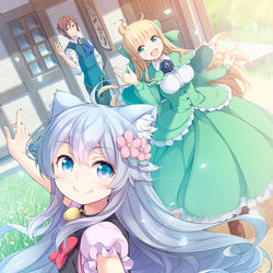 This is a pixiv picture whose title is 『チート薬師のスローライフ』5〜7巻・BDイラスト・キャラシート.