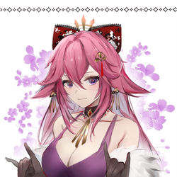 This is a pixiv picture whose title is Yae 🌸.