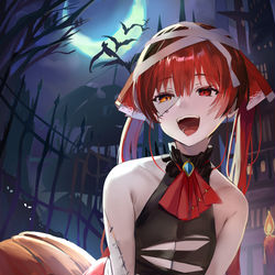 This is a pixiv picture whose title is 宝鐘マリン🎃.