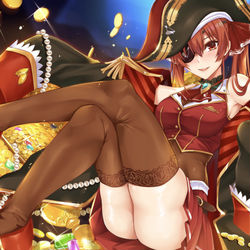 This is a pixiv picture whose title is 宝鐘マリン.