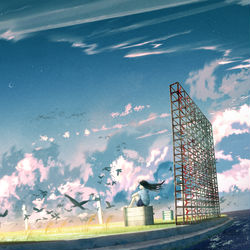 This is a pixiv picture whose title is 「胸灼け」.