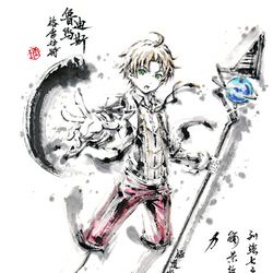This is a pixiv picture whose title is 【極道畫師】魯迪烏斯.