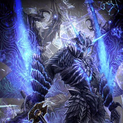 This is a pixiv picture whose title is バージル　真魔人化.