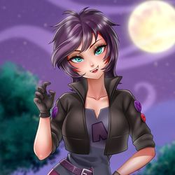 This is a pixiv picture whose title is Vampire Sunset Shimmer.
