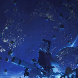 This is a pixiv picture whose title is Lonely Universe.