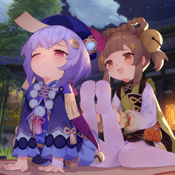This is a pixiv picture whose title is 一緒に柔軟体操をします~.