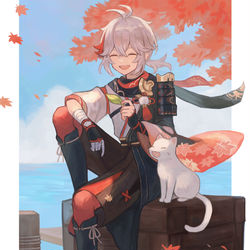 This is a pixiv picture whose title is 楓原万葉.