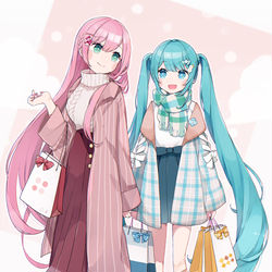 This is a pixiv picture whose title is 〈告知〉初音ミク クリスマス2021 / セガプライズ.
