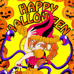 This is a pixiv picture whose title is ハロウィンミエル.