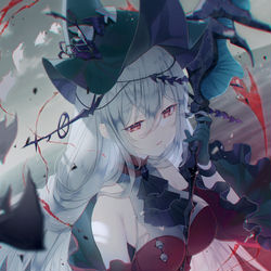 This is a pixiv picture whose title is 濁心スカジ.