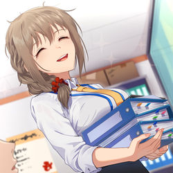 This is a pixiv picture whose title is 「本日の残業ボーナスはこちらです。」.