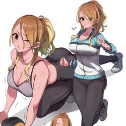 This is a pixiv picture whose title is めいちゃんトレーニング！.