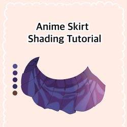 This is a pixiv picture whose title is Anime Skirt Shading Tutorial.
