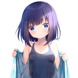 This is a pixiv picture whose title is スク水フユちゃん.