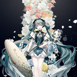 This is a pixiv picture whose title is MIKU WITH YOU 2021.
