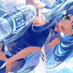 This is a pixiv picture whose title is ポカリミクさん.