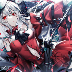 This is a pixiv picture whose title is 濁心スカジ.