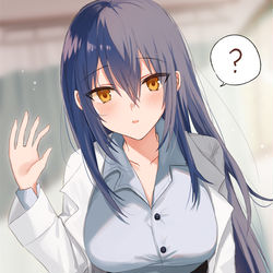 This is a pixiv picture whose title is 「熱があるみたいだね？」.