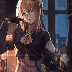 This is a pixiv picture whose title is ヴァイオレット・エヴァ―ガーデン.