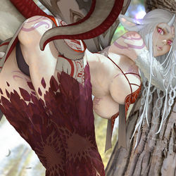 This is a pixiv picture whose title is キメラ - Chimera.