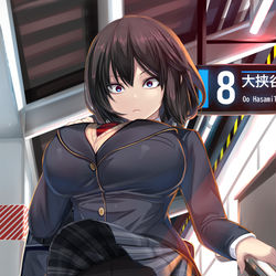 This is a pixiv picture whose title is 風.