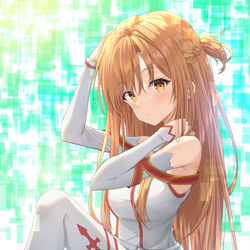 This is a pixiv picture whose title is アスナ.