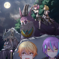 This is a pixiv picture whose title is 町の民は何処へ.