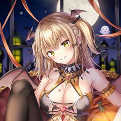 This is a pixiv picture whose title is ハロウィンサキュバス.
