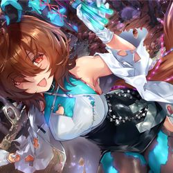 This is a pixiv picture whose title is アグネスタキオンのハロウィンはお菓子も貰うし実験もする.