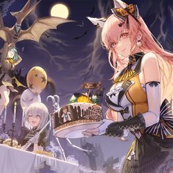 This is a pixiv picture whose title is [仕事絵]ハロウィンイベント.